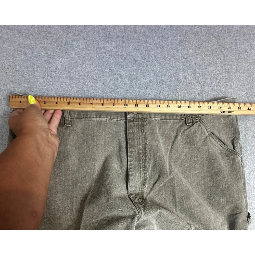 VTG Wrangler Carpenter Jeans Mens 42x32 Brown Baggy Y2K Utility Workwear Denim‎